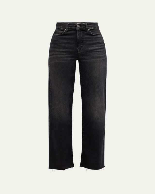 Le Slim Palazzo Raw Fray Jeans